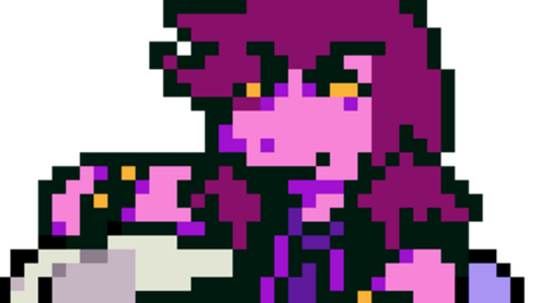 Susie (Deltarune): Aggresive, loud, foul-mouthed dino (with another, kinder side)